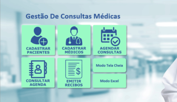 Planilha de Consultas Médicas Loja Excel Easy