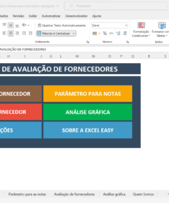 Planilha Avaliação de Fornecedores - Resultar Gestão