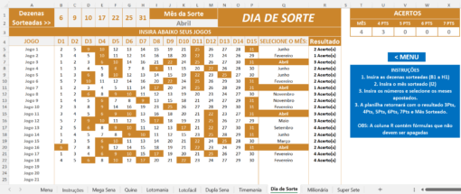 Planilha de Conferência de Apostas da Loteria - Imagem 8