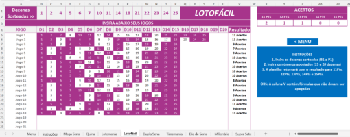 Planilha de Conferência de Apostas da Loteria - Imagem 5