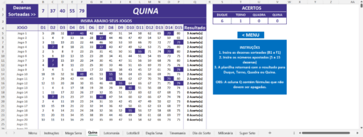 Planilha de Conferência de Apostas da Loteria - Imagem 4