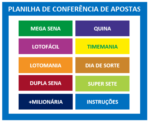 Planilha de Conferência de Apostas da Loteria - Imagem 2