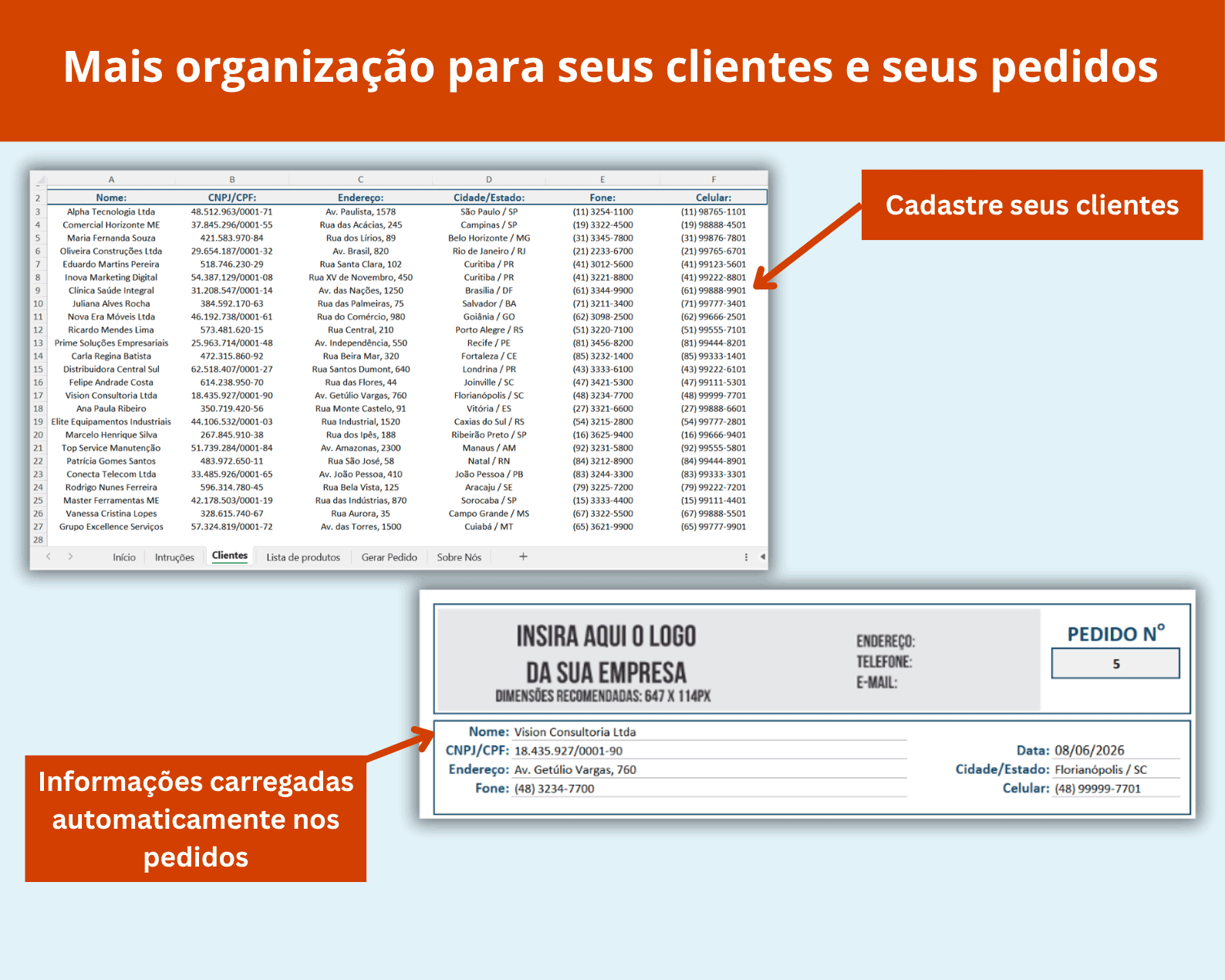 Planilha de Orçamentos e Pedidos V.2 - Imagem 2