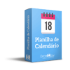Planilha Calendário no Excel - Agenda, calendário, compromissos