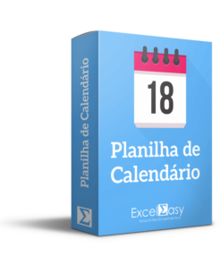 Planilha Calendário no Excel - Agenda, calendário, compromissos