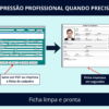Imagem mostrando o resultado da Planilha de Cadastro de Clientes: uma ficha de cadastro limpa e profissional pronta para impressão ou salvamento em PDF.
