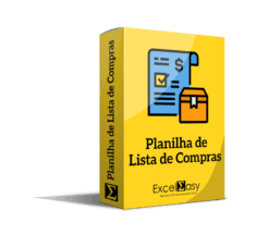 Planilha de Lista de Compras no Excel
