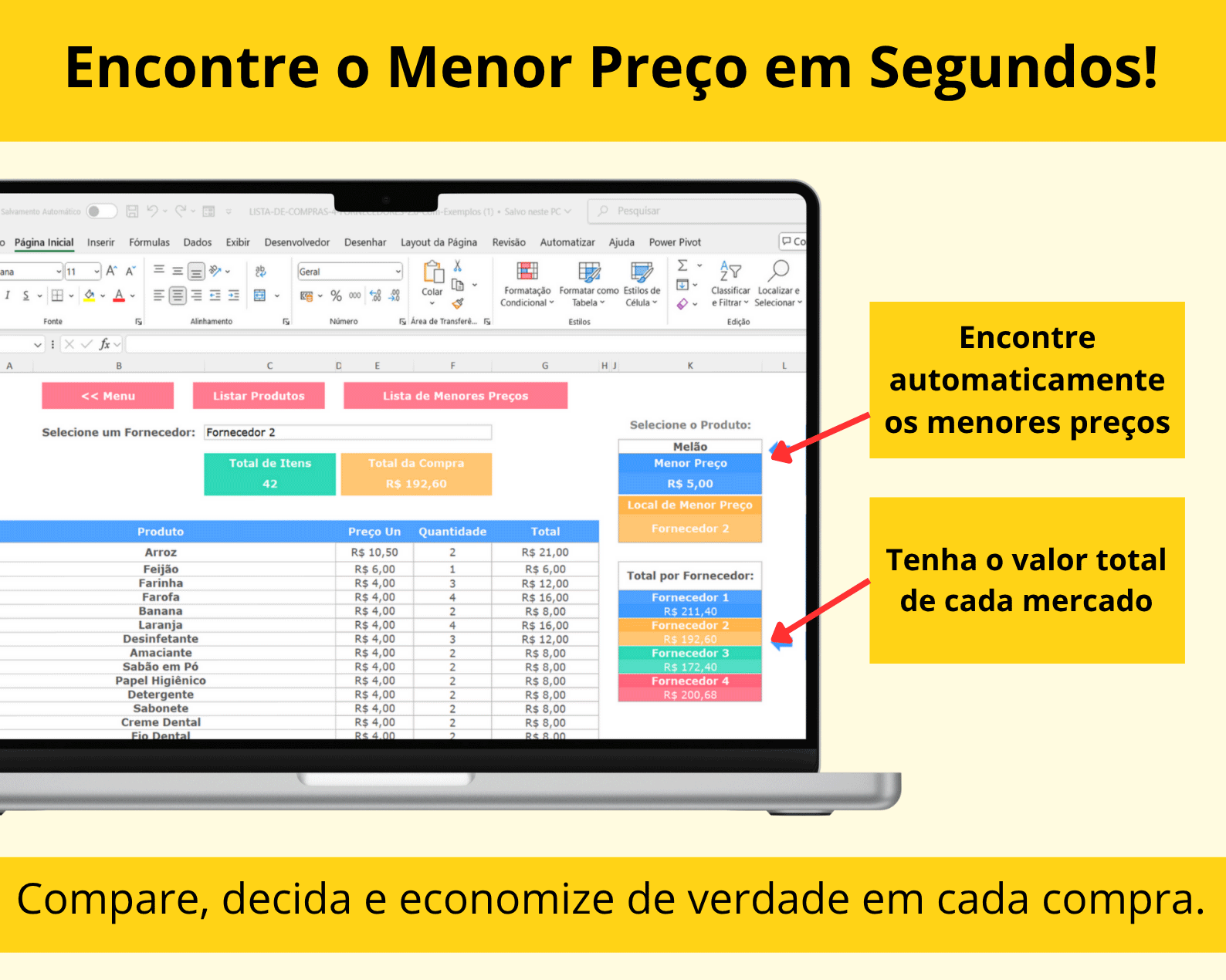 Planilha para fazer orçamentos