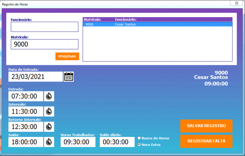 Planilha de Ponto e Controle de Horas - Loja Excel Easy