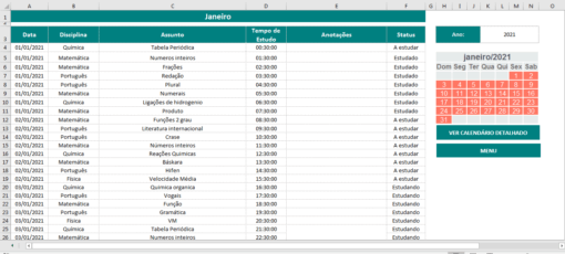 Planilha de Estudos Premium - Imagem 3