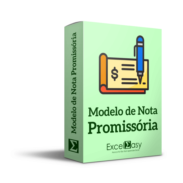 Modelo de Nota Promissória no Excel - Excel Easy