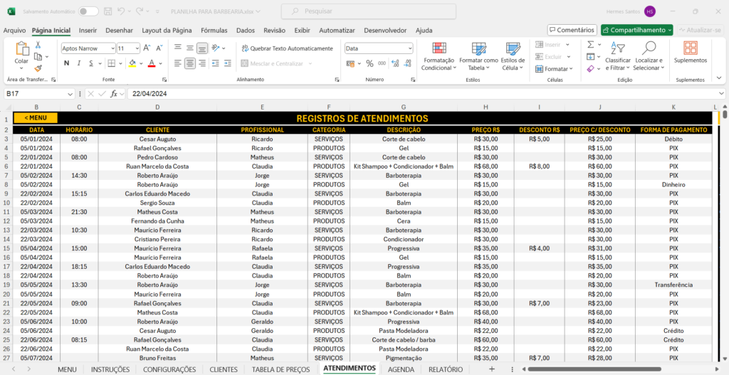 Loja Excel Easy