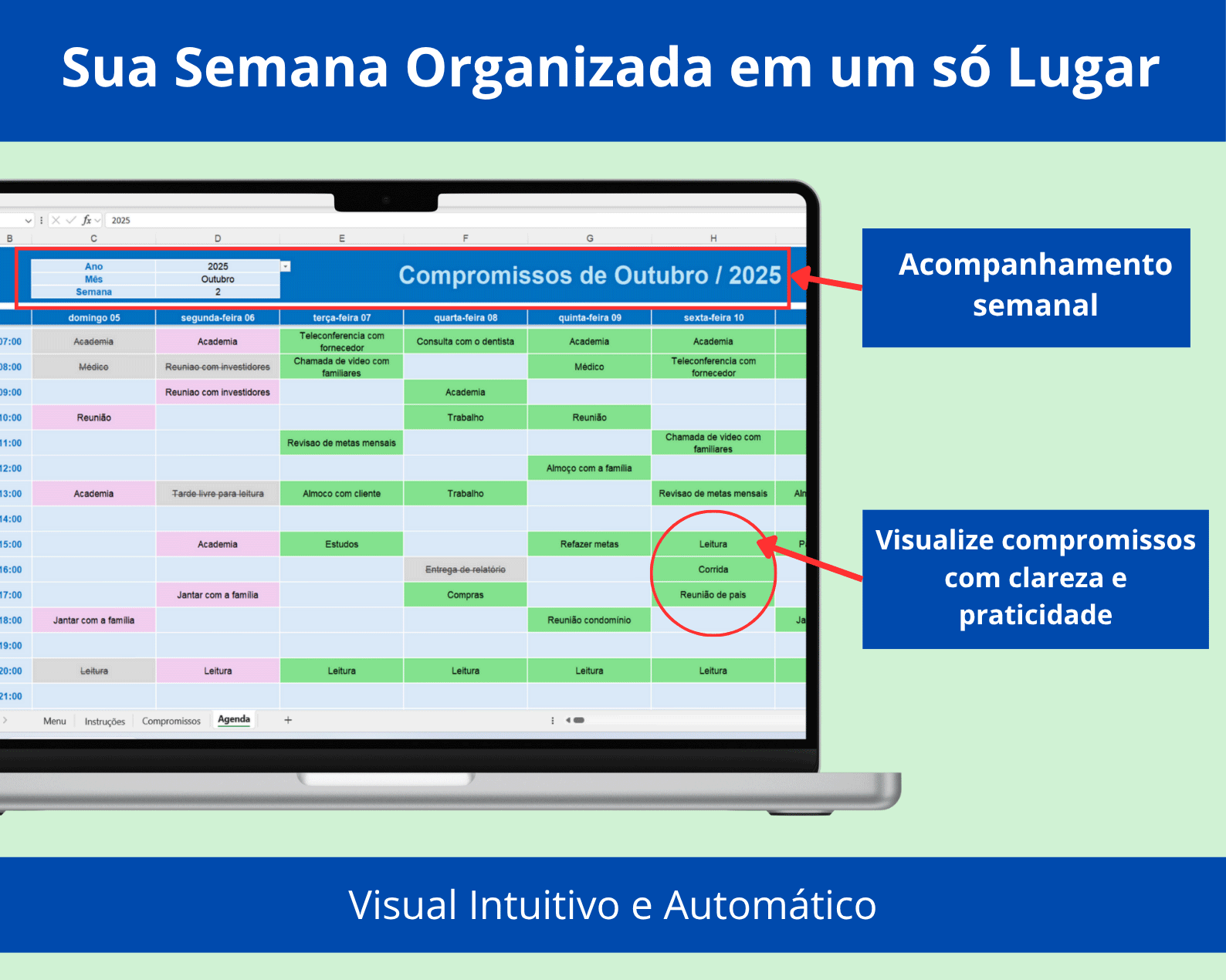 Modelo de Agenda Semanal - Imagem 2