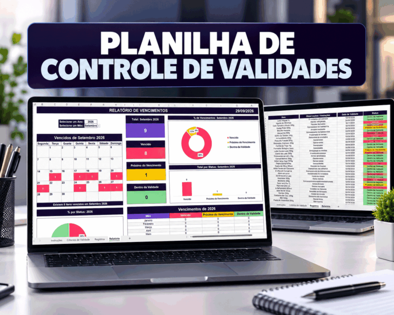 Controle de Validades em Excel
