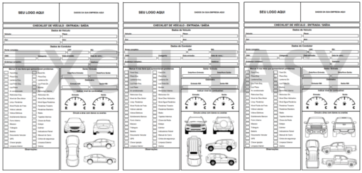 Checklist de Veículos | Modelos Editáveis - Imagem 3