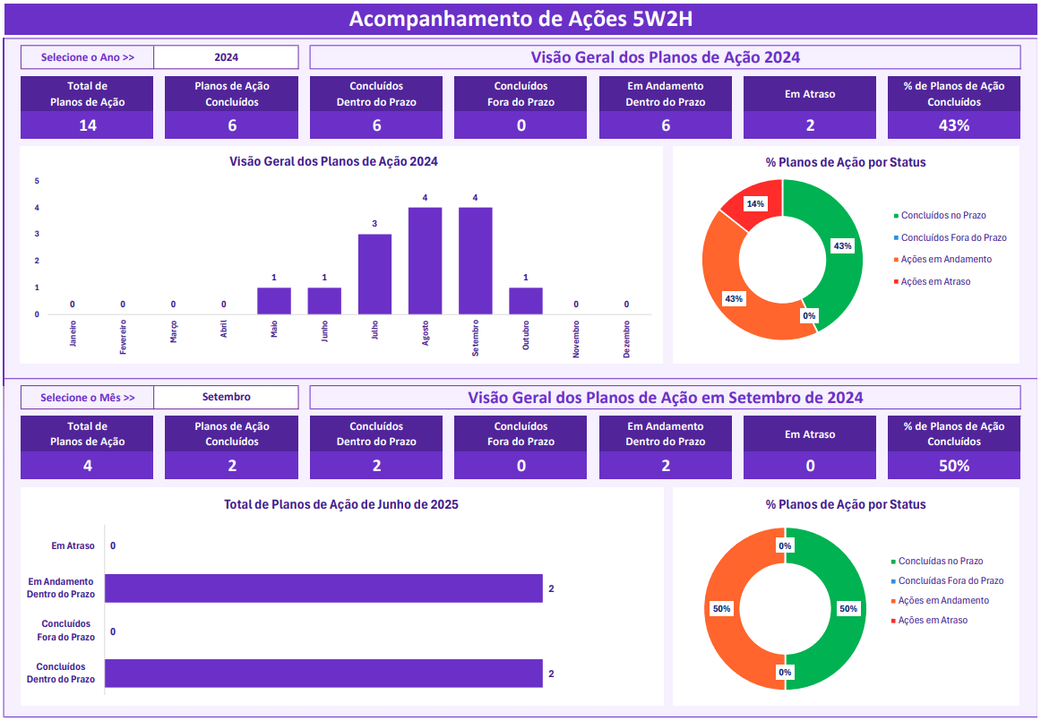 Dashboard 5w2h