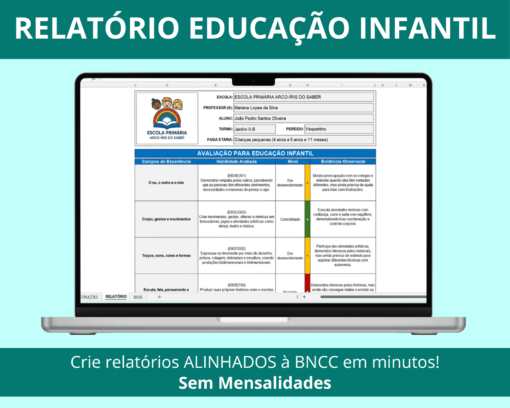 Modelo de Relatório para Educação Infantil