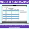 Planilha para Datas de Aniversários
