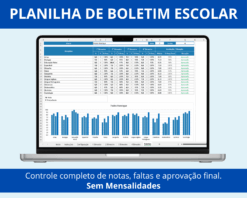 Planilha de Boletim Escolar Editável