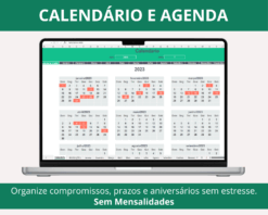 Planilha de Calendário no Excel | Agenda e Compromissos