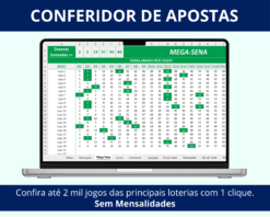Planilha de Conferência de Apostas da Loteria