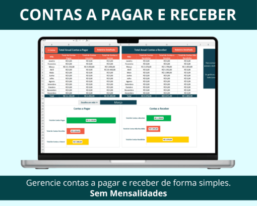 Planilha de Contas a Pagar e Receber