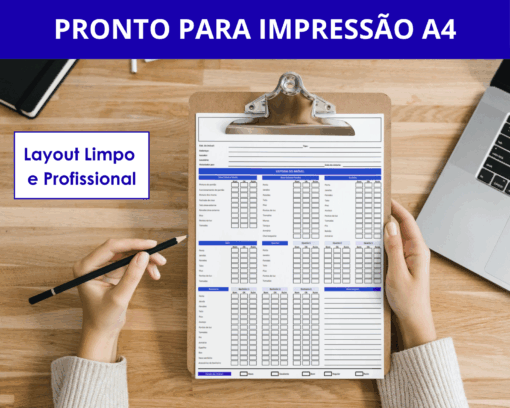 Modelo de Checklist de Vistoria de Imóvel pronto para Impressão A4