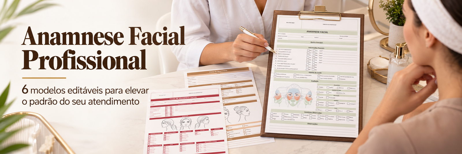 Modelo de Ficha de Anamnese Facial 