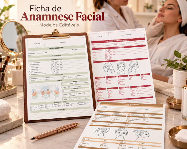 Modelo de Ficha de Anamnese Facial Editável