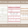 6 modelos de ficha de anamnese facial editáveis no Excel