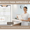 ficha de anamnese facial com layout profissional para impressão