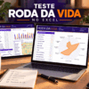 Modelo Teste Roda da Vida no Excel