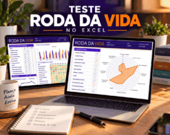 Modelo Teste Roda da Vida no Excel