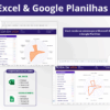 Planilha roda da vida disponível para Microsoft Excel e Google Planilhas com 8 arquivos inclusos