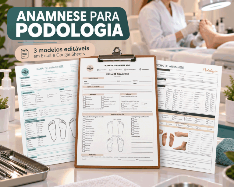 Modelos de Ficha de Anamnese para Podologia